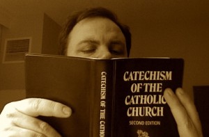 man with nose in the Catechism of the Catholic Church