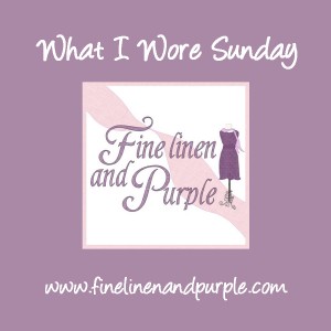 What I Wore Sunday, at Fine Linen and Purple