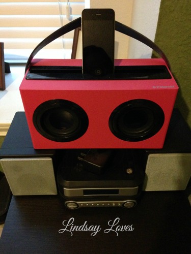 Old stereo meets my new one: old iPhone and a Bluetooth speaker.